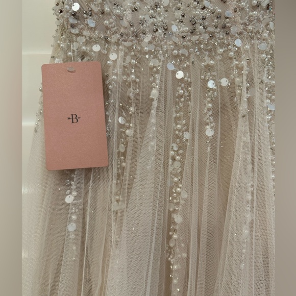 BHLDN Written in the Stars Beaded Tulle Open-Back Wedding Ballgown - Picture 8 of 9